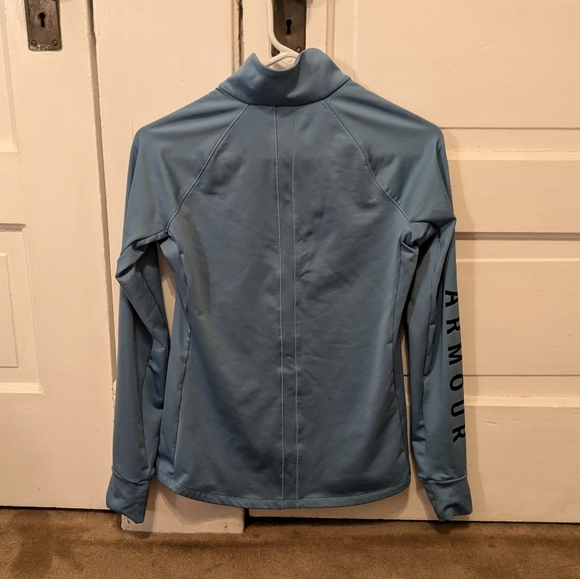 Two Under Armour fitted partial-zip performance sweatshirts S - Picture 14 of 14